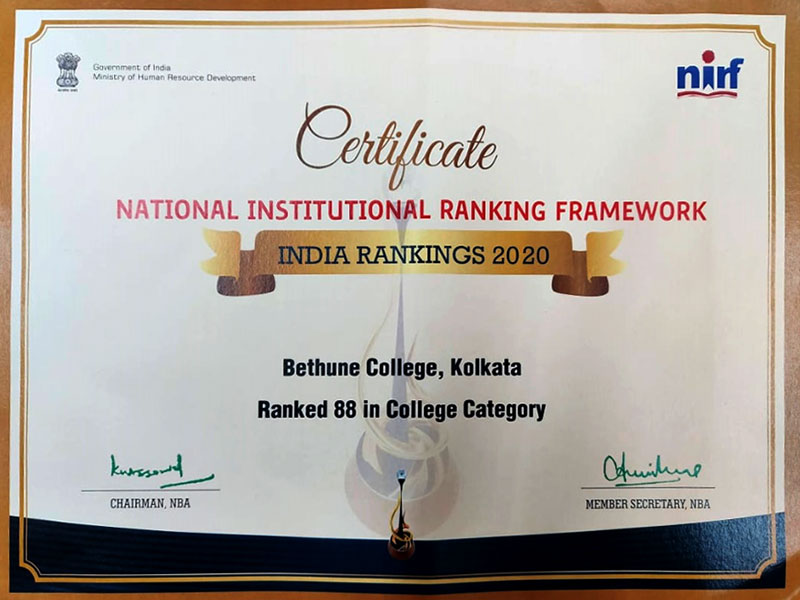 NIRF Certificate 2020